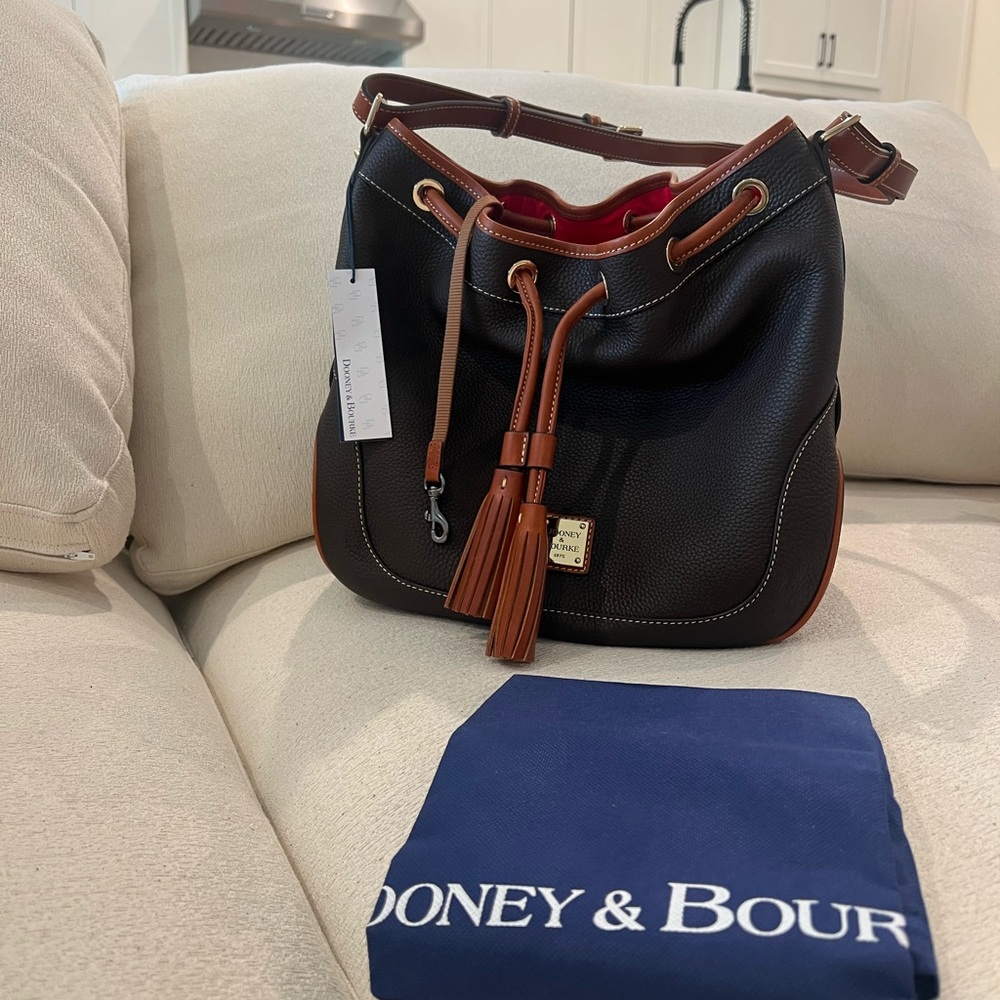 🔥 NWT Dooney & Bourke Bag | NWT Red and Tan Leather Tote - Picture 12 of 12